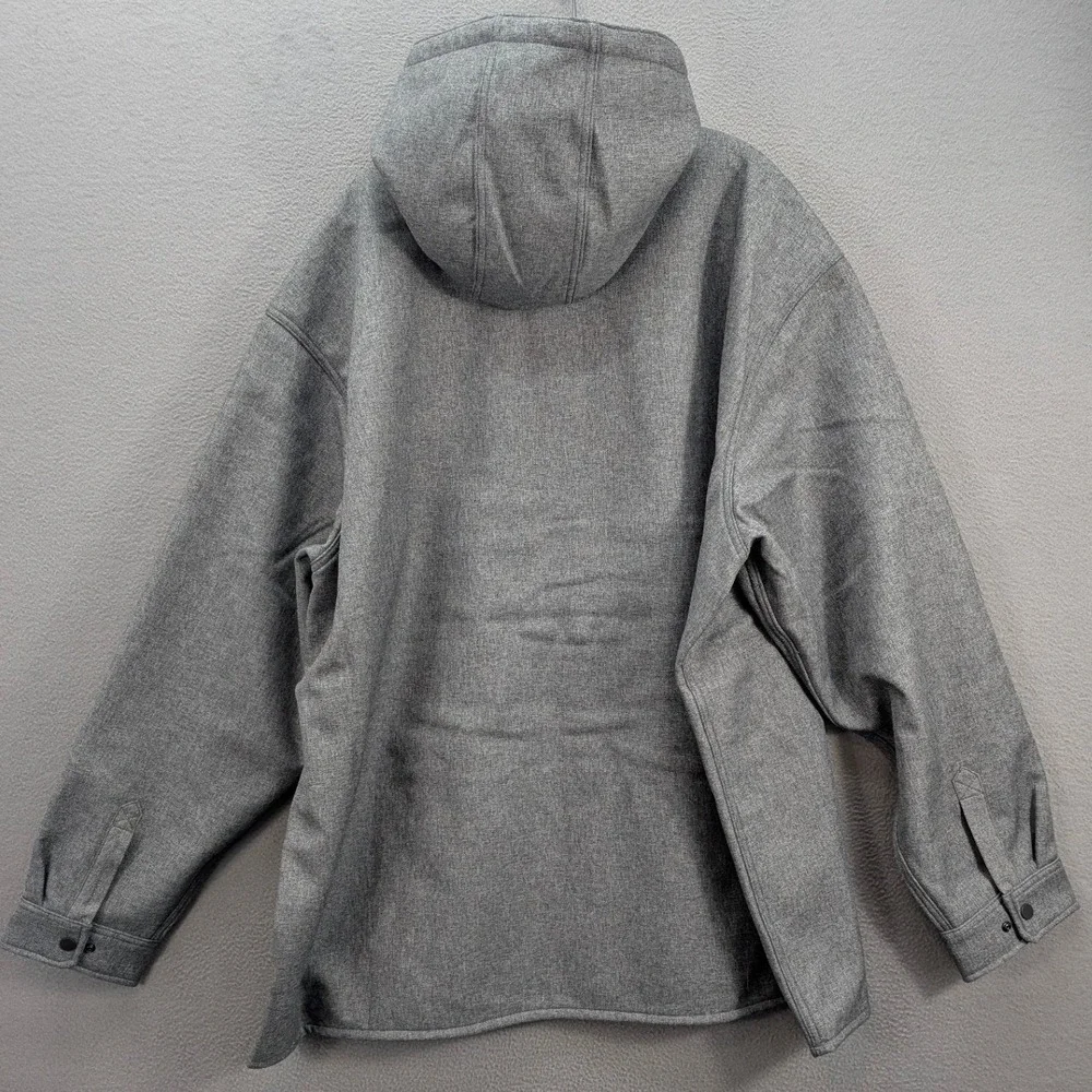 Carhartt Rain Defender Hooded Jacket Men's 3XLBlack Heather Heavyweight TJ5022-M - Picture 6 of 12